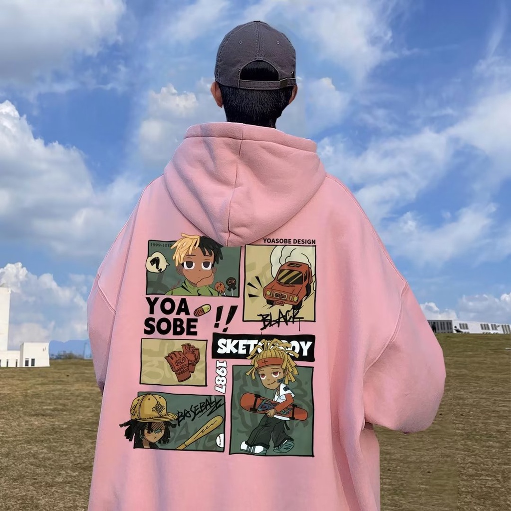 M-5XL Áo khoác áo hoodie sweater nỉ siêu rẻ phù hợp nam nữ rộng thoải mái 2024 NEW In Họa Tiết Hoạt Hình Phong Cách Mỹ Thời Trang Cho Nam Và Nữ