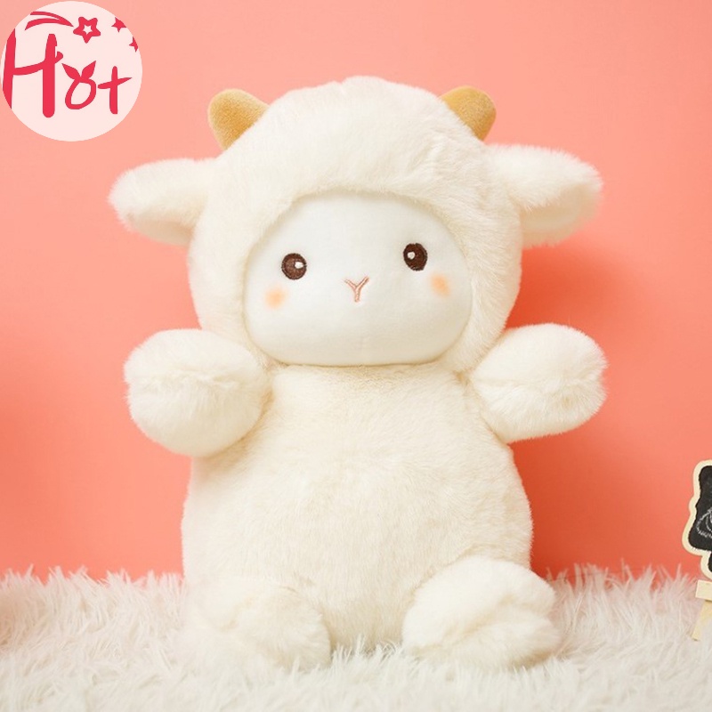 Jr Thú Nhồi Bông Hình Cừu alpaca 25cm Đáng Yêu