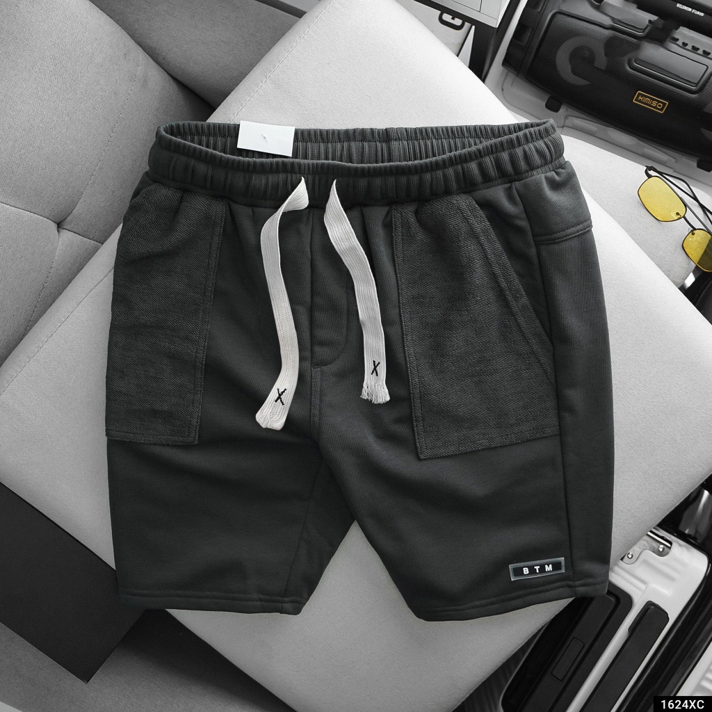 Quần short thể thao BTM Quần đùi chất vải nỉ chân cua Hàn  thoáng mát, thoải mái co giãn 4 chiều