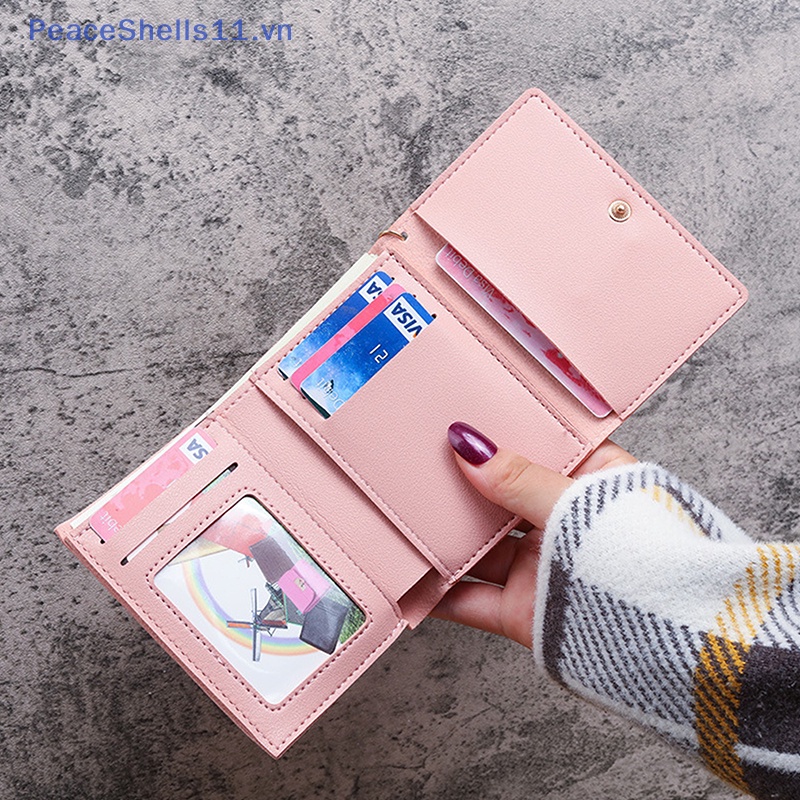 Ví Da pu Cầm Tay Gấp Gọn Thời Trang Cho Nữ