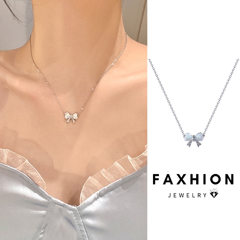 Vòng cổ choker Mặt Hình Nơ / Ngôi Sao / Trái Tim Đính Ngọc Trai zircon Màu Vàng / Bạc Thanh Lịch Cho Nữ