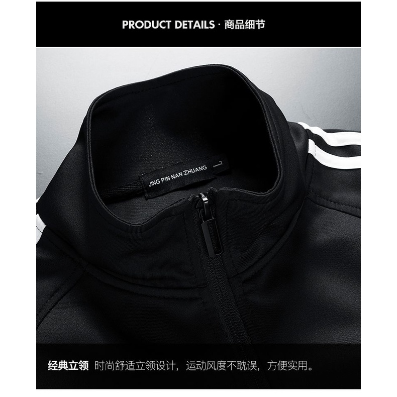 Áo Khoác Thể Thao plus size Dáng Ôm Thời Trang Xuân Thu Chất Lượng Cao Cho Nam