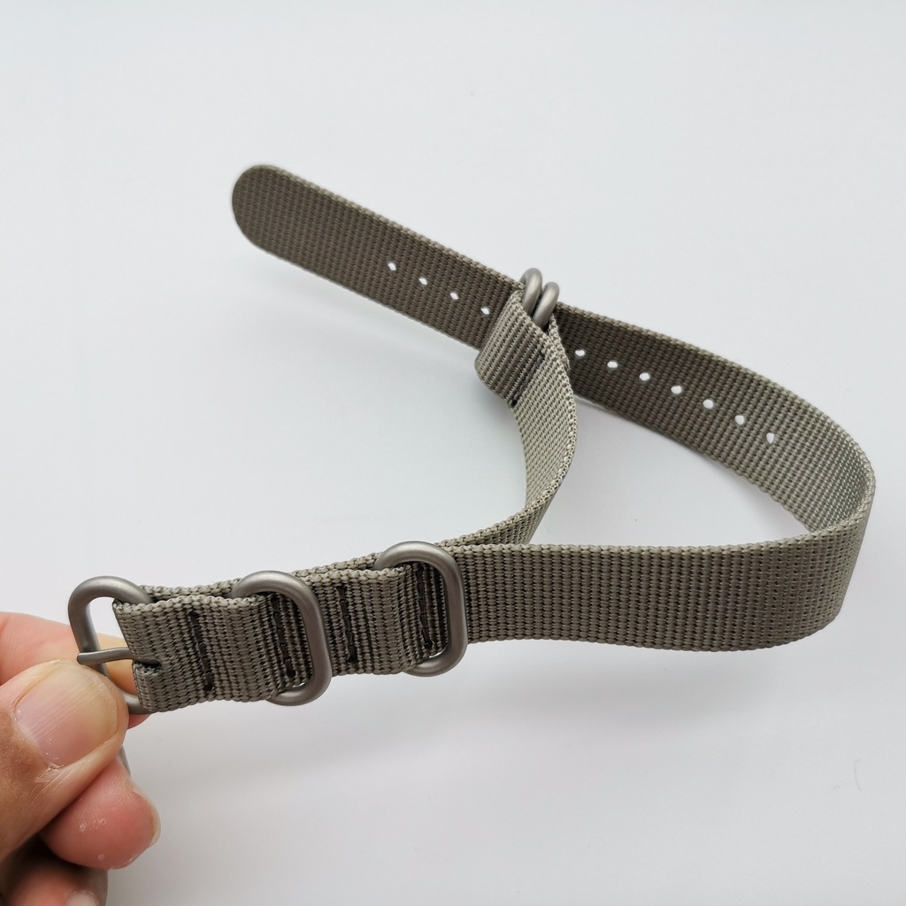 Dây Đeo Tay Bằng nylon Màu Xám 18mm 22mm 20mm Cho Đồng Hồ Nam 24mm