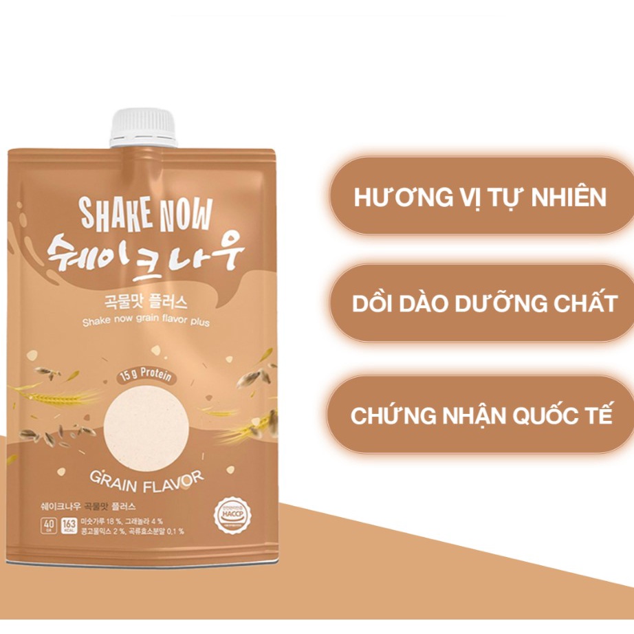 Bột ngũ cốc giảm cân Shake Now thơm ngon hàn quốc - ngũ cốc ăn kiêng tốt cho sức khỏe 40g chính hãng - daothinhuquynh