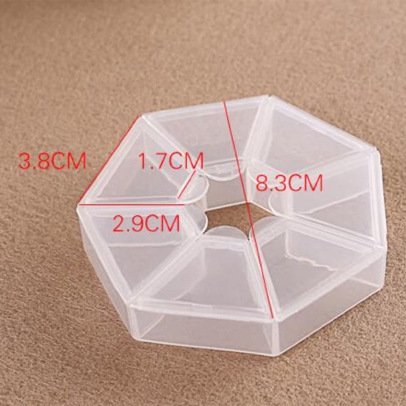 Weekly Pill Organizer Clear 7-Sided Pill Reminder Vitamin Tablet Storage Case