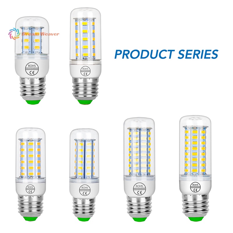Bóng Đèn led Bắp Ngô e27 e14 7w 9w 12w 15w 20w 25w 5730 smd Ánh Sáng Trắng Ấm Tiện Dụng