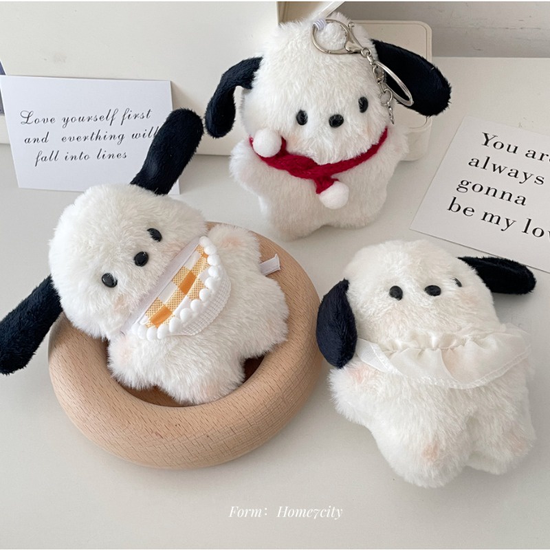 SANRIO Pochacco Móc Khóa Hình Chú Chó pacha Nhồi Bông Đáng Yêu