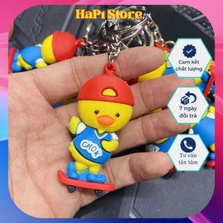 Móc khóa Vịt Chok trượt ván dễ thương cute móc treo chìa khoá xe máy