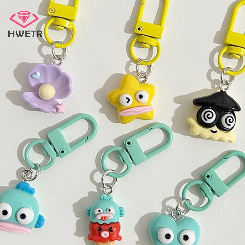 SANRIO Móc Chìa Khóa Hình Cá hanton Xấu Xí Sáng Tạo Vui Nhộn Mới