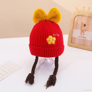 Mũ Len Đan Dễ Thương Cho Bé Gái