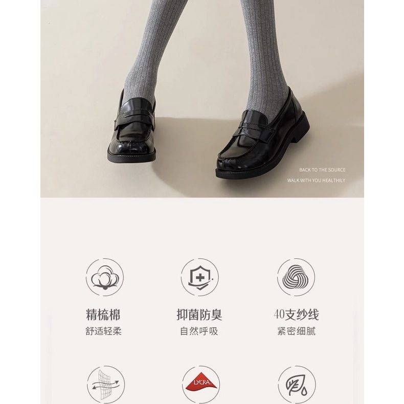 Vớ cotton Mỏng Dài Qua Gối Thoáng Khí Thời Trang Xuân Thu Mới 2023 Cho Nữ