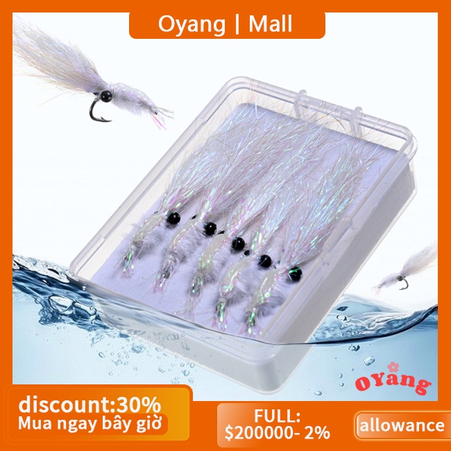 Oyang Mồi Câu Cá Giả Hình Tôm Bằng Thép carbon Phát Sáng Trong Tối