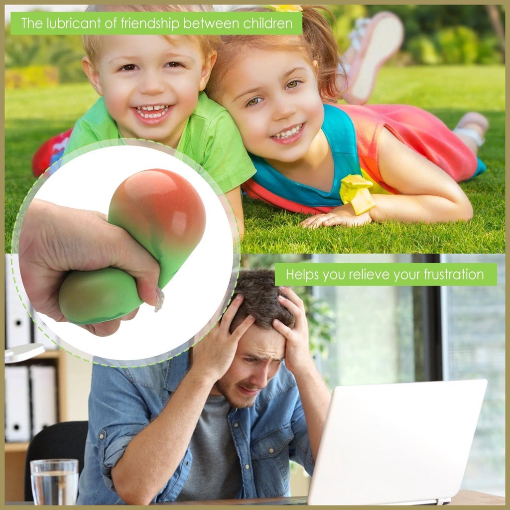 Đồ Chơi Nắn Bóp Đàn Hồi Giảm stress Hình Miếng Dưa Hấu paca3vn