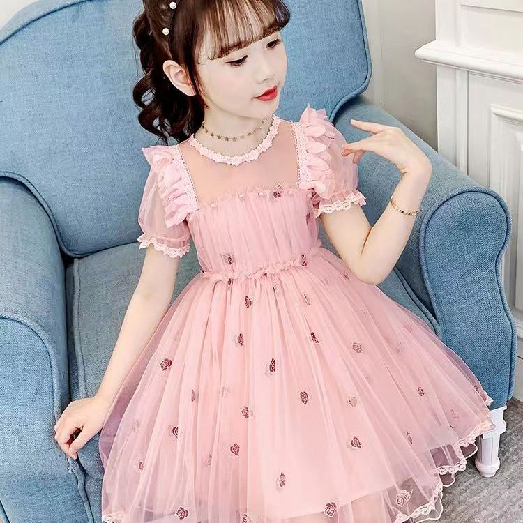 Bé Gái Mới Năm 2023 Váy Công Chúa sequin Bánh Ngọt Ngắn Tay