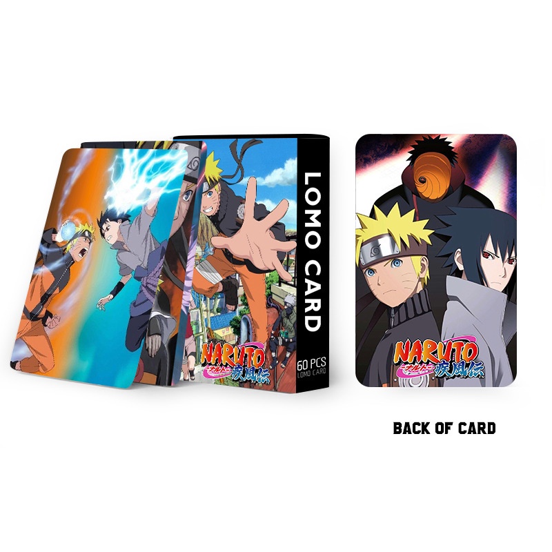 NARUTO Lomo Card Hokage Uzumaki Naruto Uchiha Sasuke Photocard 60pcs/box