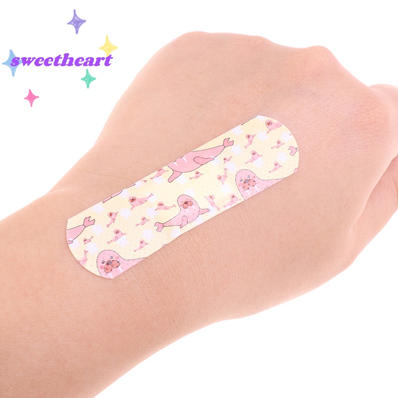 Bộ 120 Miếng Dán Chống Nước Thoáng Khí Hình Băng Cá Nhân Hoạt Hình hemostasis