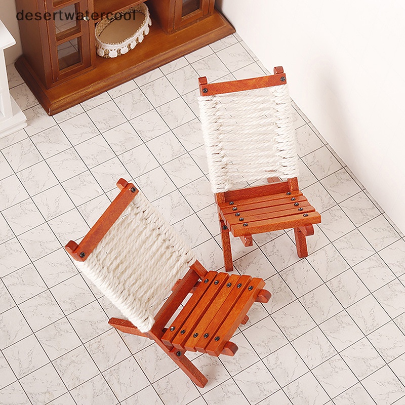 Dc Mô Hình Ghế Bãi Biển Tựa Lưng Tỉ Lệ 1: 12 Trang Trí Nhà Búp Bê