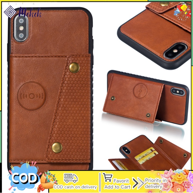 Bao Da Điện Thoại Có Ngăn Đựng Thẻ Thời Trang Cho iphone xs max 6.5 inch
