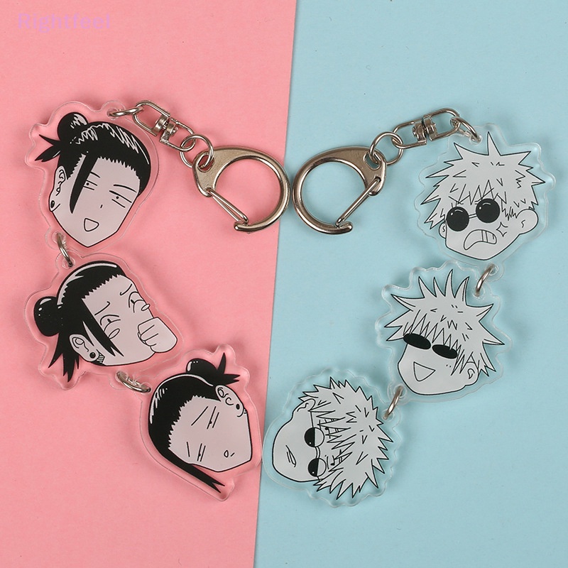 Móc Khóa Mô Hình jujutsu kaisen satoru gojo geto suguru Hoạt Hình Bằng acrylic Mới