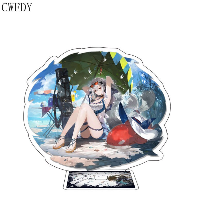Mô hình đứng standee bằng arcrylic Arknights Acrylic Stand Amiya Anime decor góc học tập để bàn làm việc cao 15cm