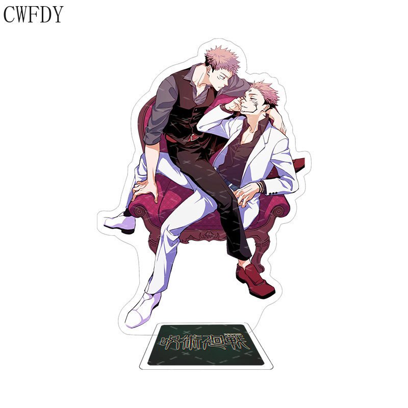 Mô hình standee Gojo Satoru Anime Jujutsu Kaisen Figure Acrylic Stand Yuji Itadori Satoru trang trí để bàn 15cm
