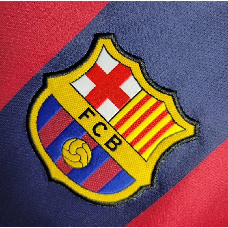 Áo Bóng Đá Chất Lượng Cao Phong Cách vintage 2014-15 barcelona