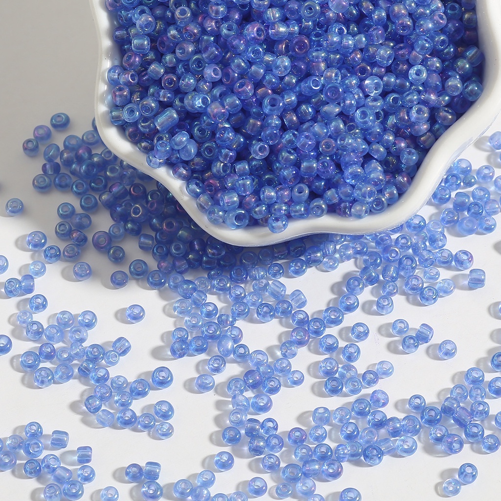 Set 250 / 500 Hạt Thủy Tinh Mạ Màu Sắc 2mm / 3mm Làm Trang Sức Thủ Công diy