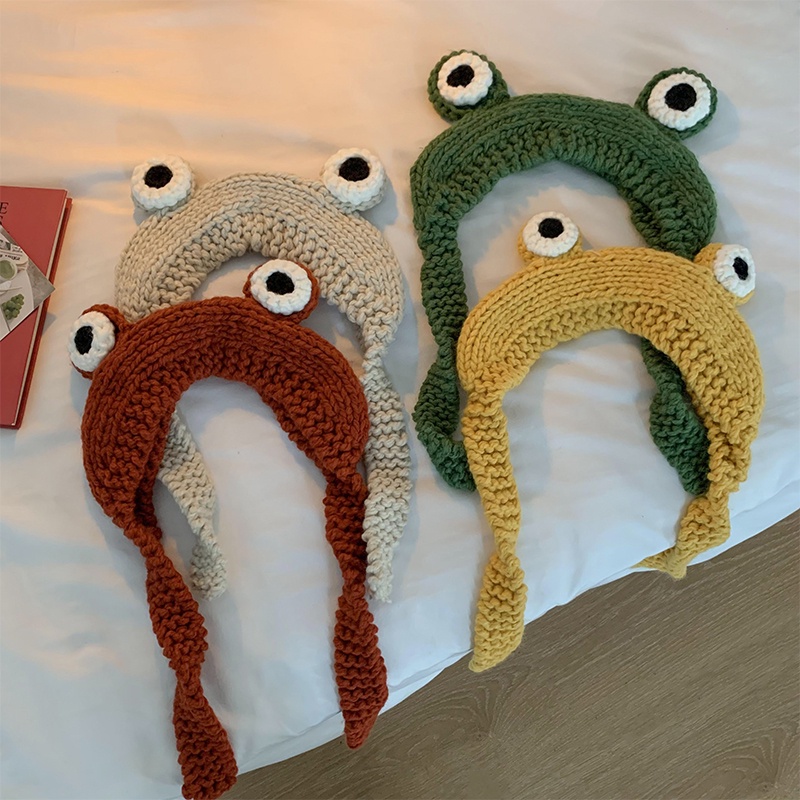 Mũ Len Họa Tiết Hoạt Hình Ngộ Nghĩnh Thời Trang Thu Đông Hàn Quốc