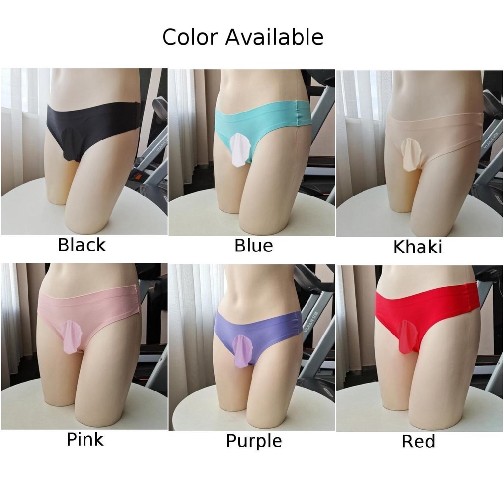 Quần Lót Lụa Lạnh Không Đường May Thoáng Khí Cho Nam