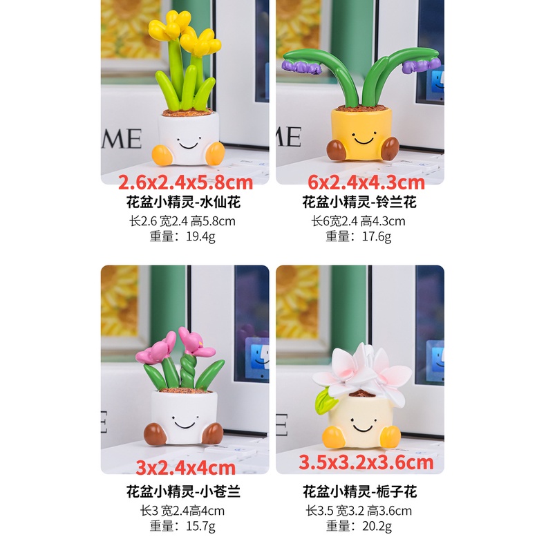 Mới!!!! Mô Hình Búp Bê mini Dễ Thương Dùng Trang Trí Xe Hơi / Nhà Cửa / Văn Phòng