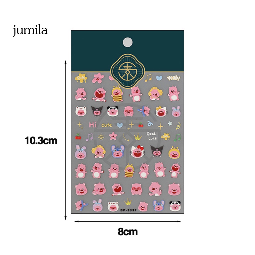 Lameila Miếng Dán Trang Trí Móng Tay Tự Dính Siêu Mỏng Họa Tiết Hoạt Hình Thủ Công Cho Nữ