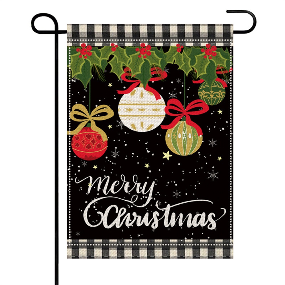 Cờ Vải Lanh Treo Tường Trang Trí Giáng Sinh