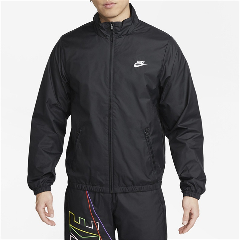 Nike Áo Khoác Gió Dệt Kim Thoáng Khí Thêu Chữ Dx0673-010 - 030 Thời Trang Cho Nam