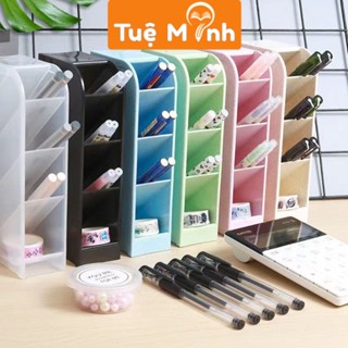 Kệ bút 4 tầng decor bàn học K114, hộp bút đựng đồ dùng học tập để bàn nhỏ nhắn trang trí góc học tập