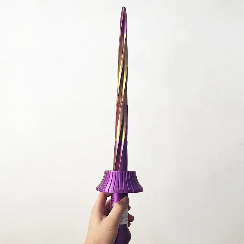 Tik tok Đồ Chơi Nhấn In 3d Hình Thanh Kiếm Có Thể Thu Vào