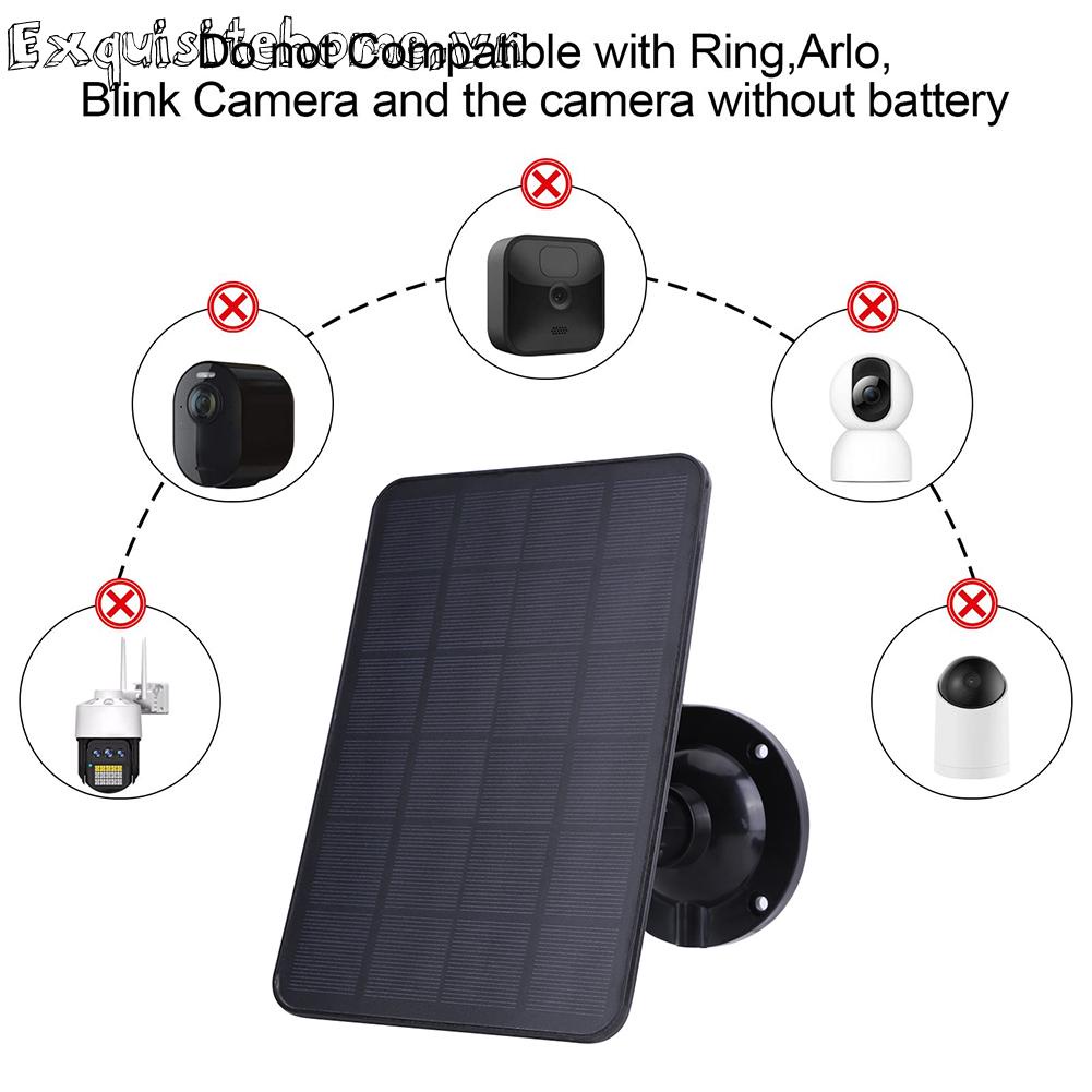 Tấm Sạc Pin Năng Lượng Mặt Trời 5v 20w Dành Cho camera An Ninh Ngoài Trời