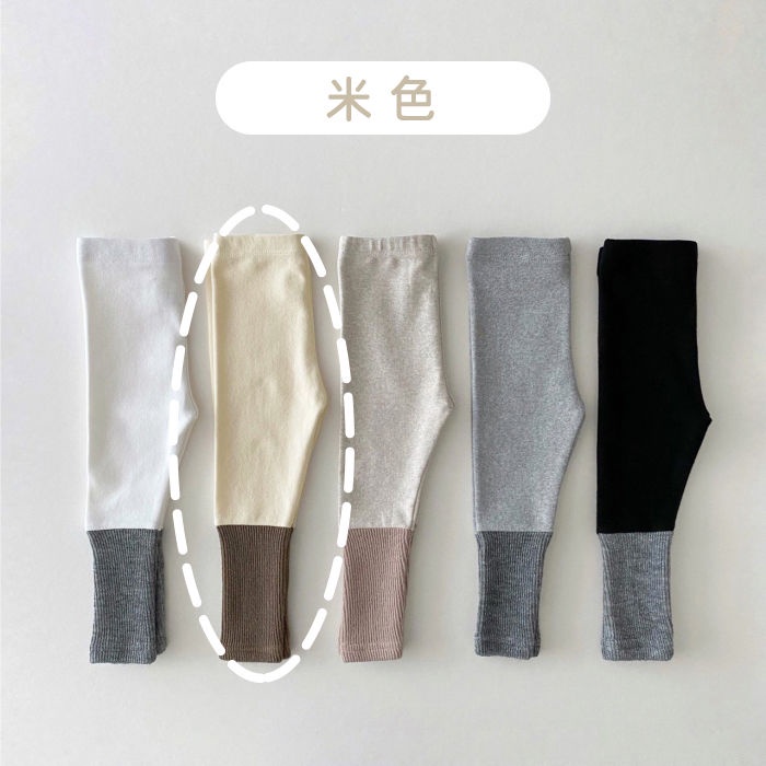 Quần Legging Màu Sắc Thời Trang Đường Phố Mùa Thu Cho Bé