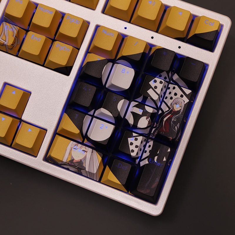 AK-12 Keycaps Cherry Profile Arknights Girls' Frontline Anime PBT DYE SUB Bàn Phím Cơ Keycap