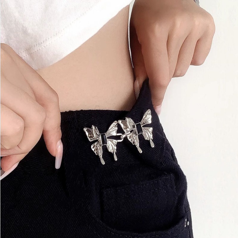 Mới Ghim Cài Hình Gấu Và Hoa Bướm Trang Trí Thắt Lưng Quần Jean