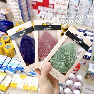 (Mẫu mới) Miếng Rửa Mặt Ebelin Bọt biển và silicon