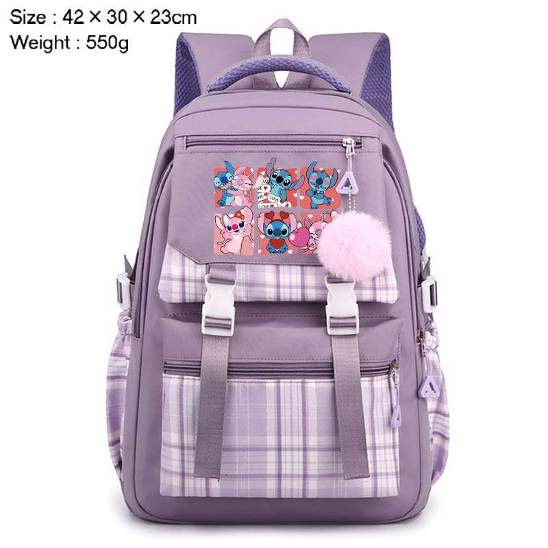Ys Ba Lô Đi Học Đa Năng Sức Chứa Lớn In Họa Tiết Hoạt Hình stitch Cho Nữ
