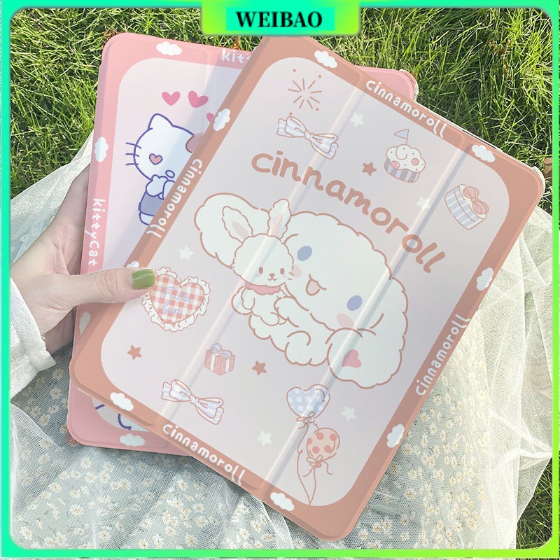 Bao Da Máy Tính Bảng Dễ Thương Chống Sốc Có Ngăn Đựng Bút Chì Cho ipad 2021 8th / 9th / 10th 2022 pro11 air5 / 4 / 3 mini6 5 4