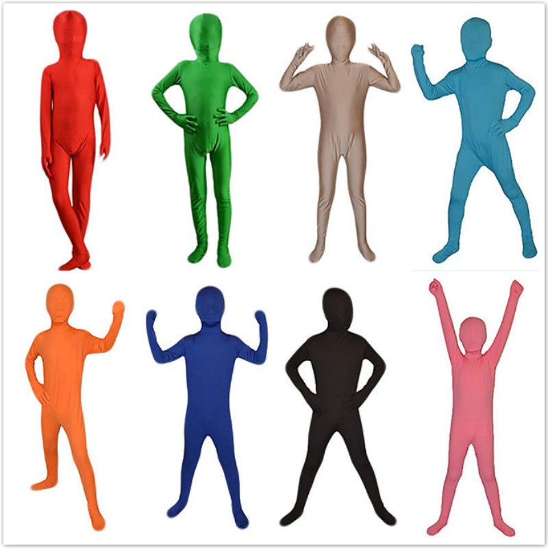 Trẻ em Lycra toàn thân bọc Bodysuit bé trai dài tay cường độ cao áo liền quần mỏng hiệu suất quần áo