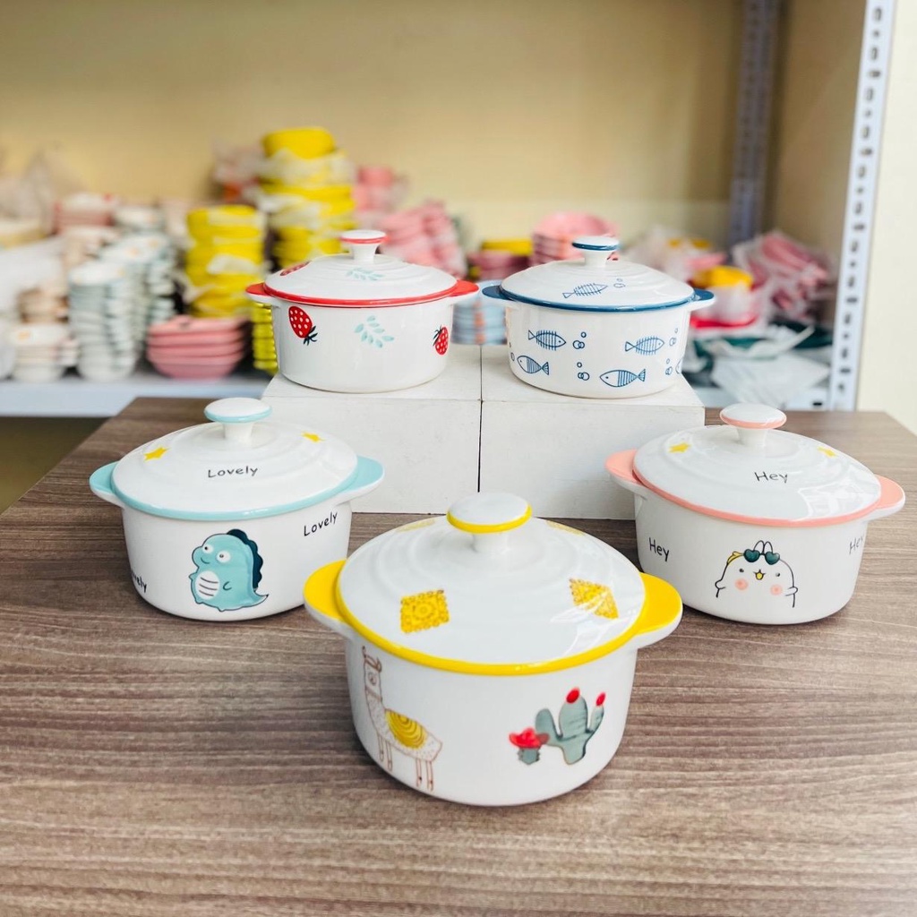 Âu nắp sứ 600ml và 1000ml