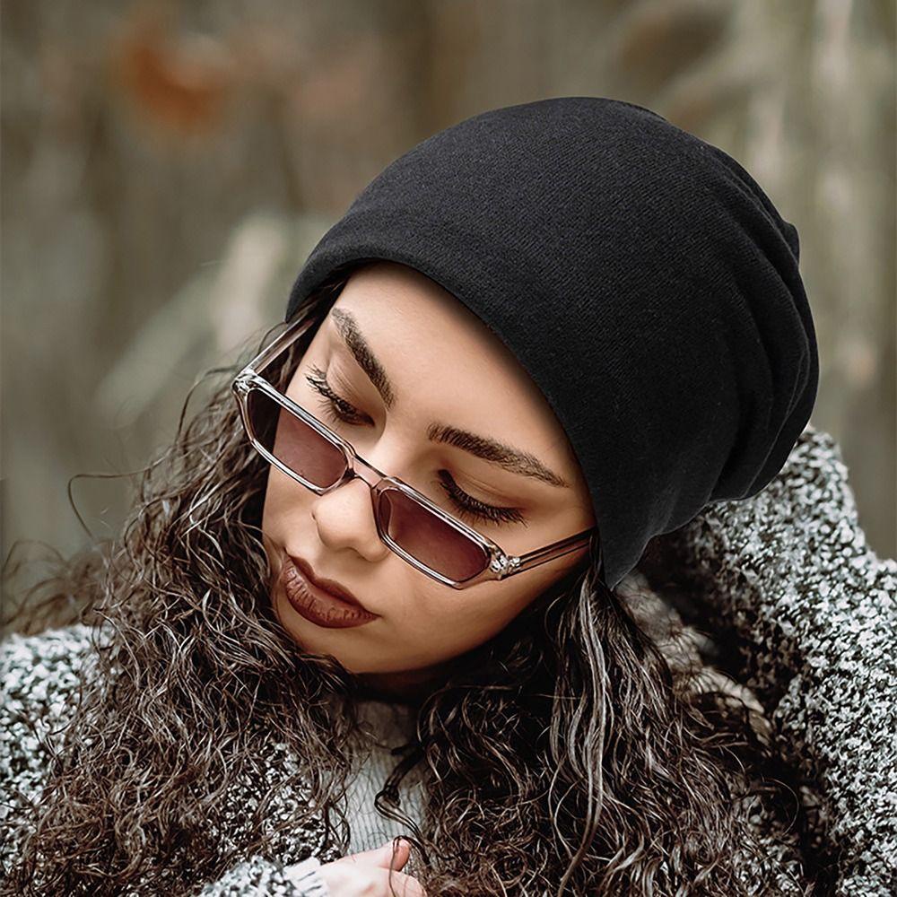 Mũ beanie Màu Trơn Giữ Ấm Mùa Đông osier1 Cho Nam Nữ