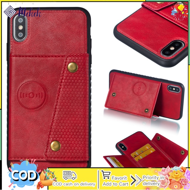 Bao Da Điện Thoại Có Ngăn Đựng Thẻ Thời Trang Cho iphone xs max 6.5 inch