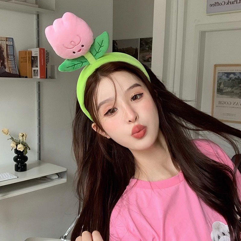 Băng Đô Cài Tóc Hình Hoa Lá / Sâu Bướm / Hoạt Hình Dễ Thương Vui Nhộn Cho Nữ OUYOUVN
