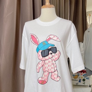 [CHÍNH HÃNG] Áo Thun MLB - NEW YEAR RABBIT - TRẮNG  - CODE: 3ATSQ0131-50CRS