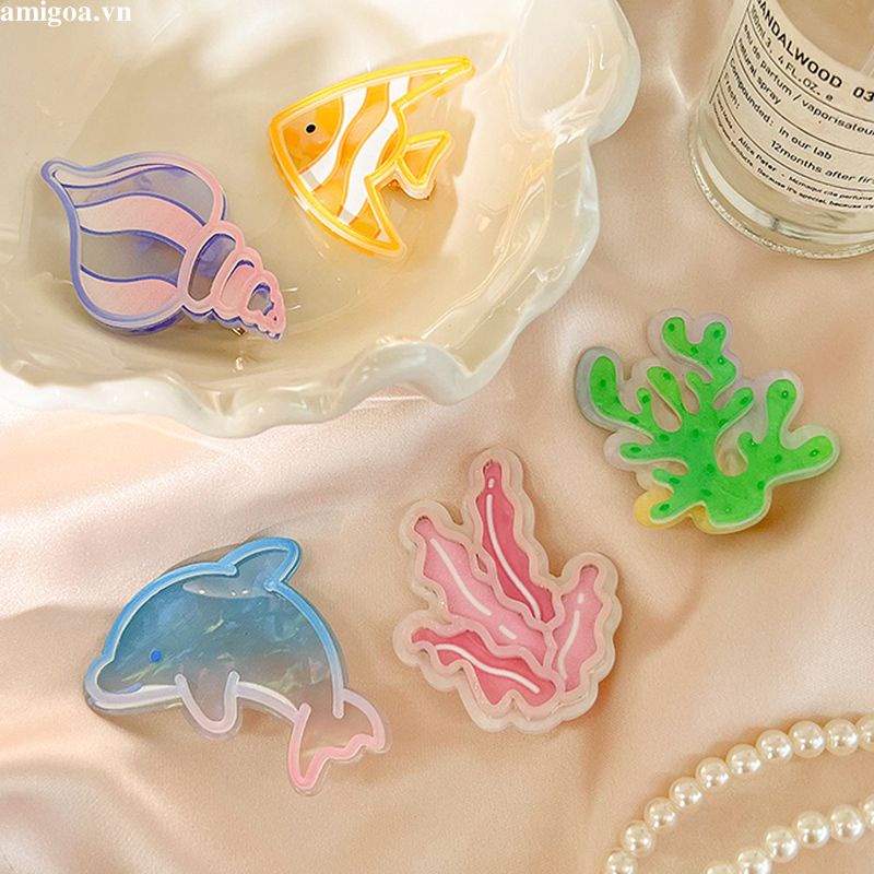 ✨✨Đại Dương! Kẹp Tóc Nữ Hình Sao Biển / Cá Heo Dễ Thương