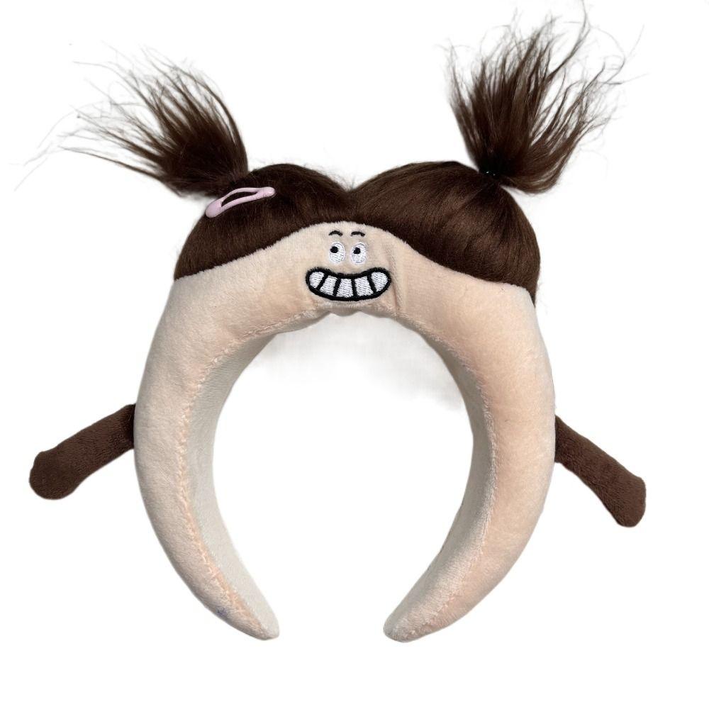 Daron1 Băng Đô Vải Lông Họa Tiết Hoạt Hình Vui Nhộn Phong Cách Hàn Quốc